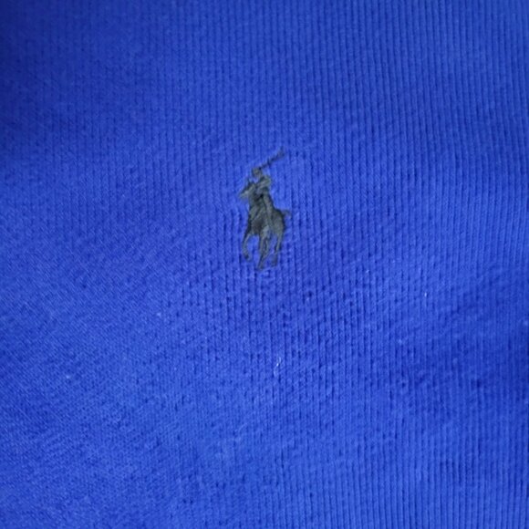 VINTAGE Blue Polo Ralph Lauren Quarter-Zip - Picture 4 of 4